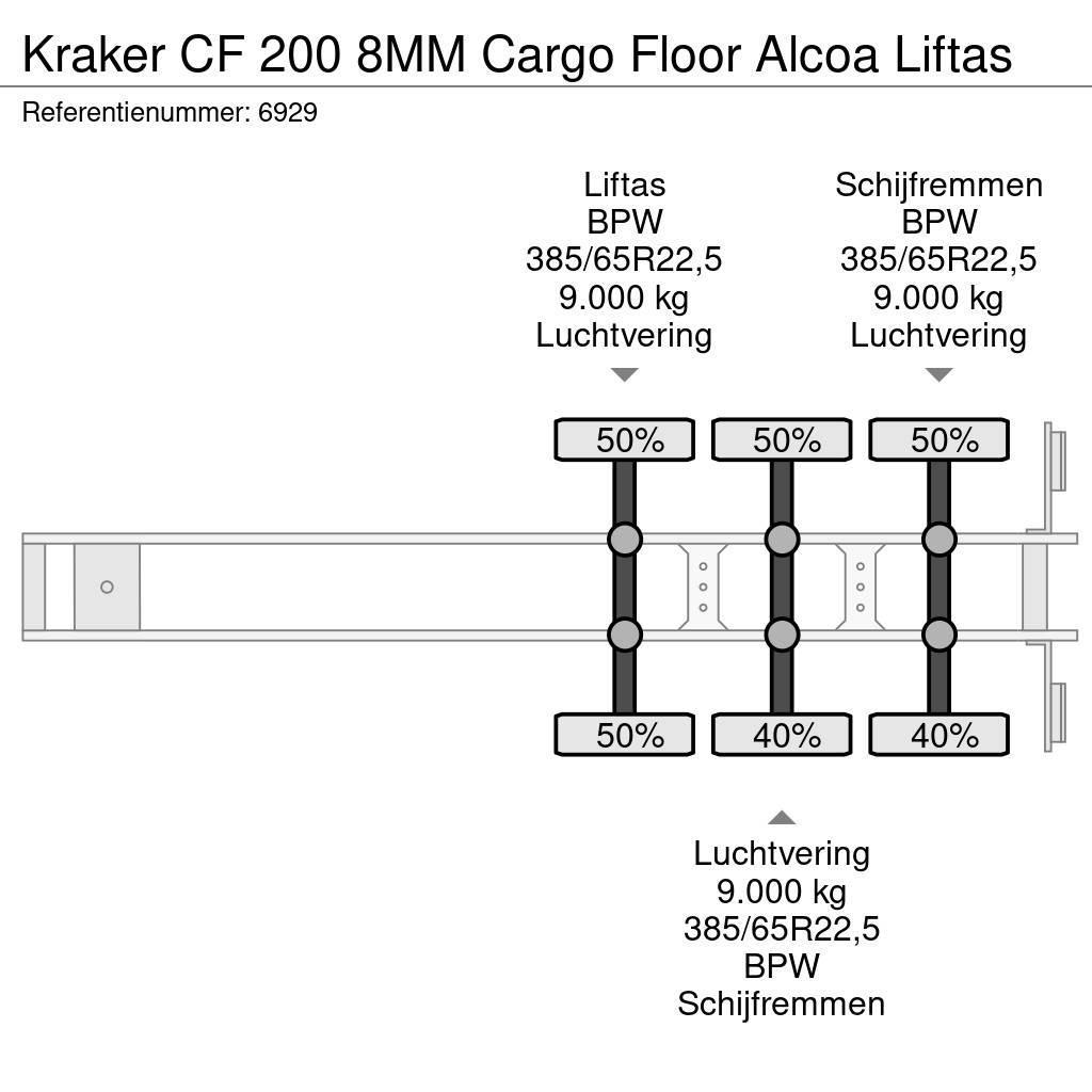 Kraker CF 200 8MM Cargo Floor Alcoa Liftas Schubbodenauflieger