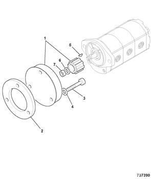 JCB - cuplaj pompa hidraulica - 45/911600 Hydraulik