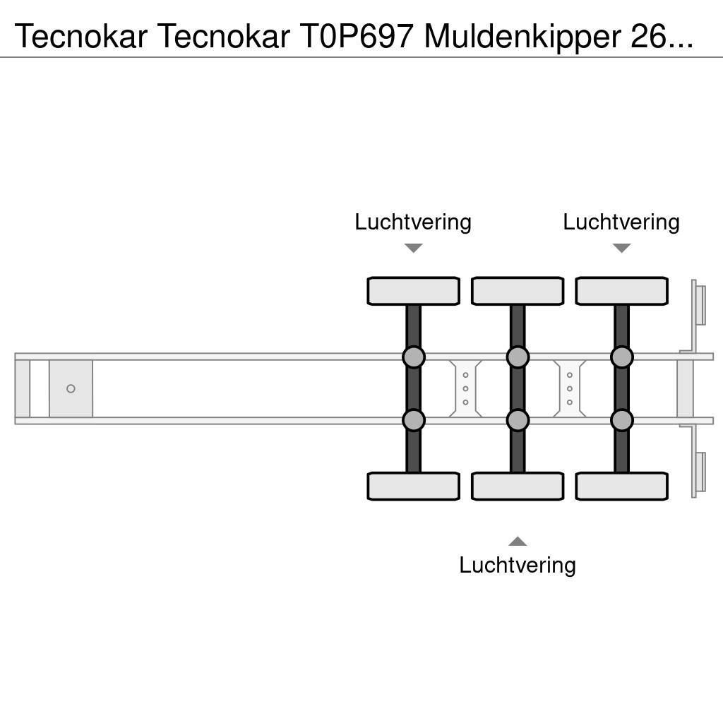  Tecnokar T0P697 Muldenkipper 26cbm Kippladerauflieger