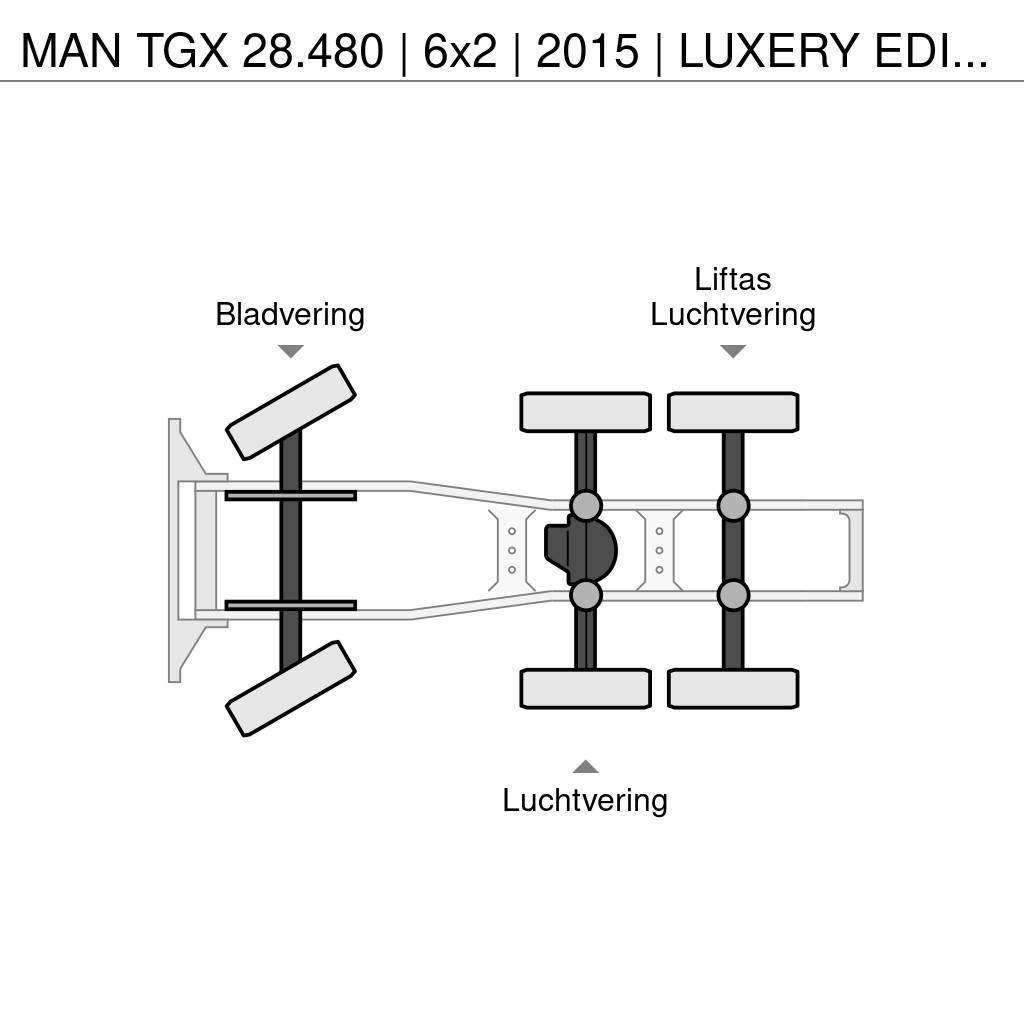 MAN TGX 28.480 | 6x2 | 2015 | LUXERY EDITION | Sattelzugmaschinen