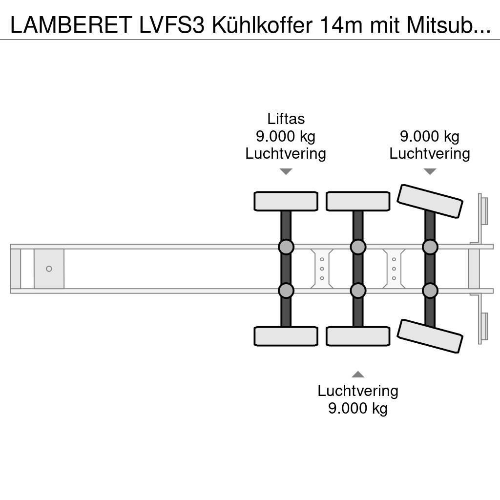 Lamberet LVFS3 Kühlkoffer 14m mit Mitsubishi -20° Kühlauflieger