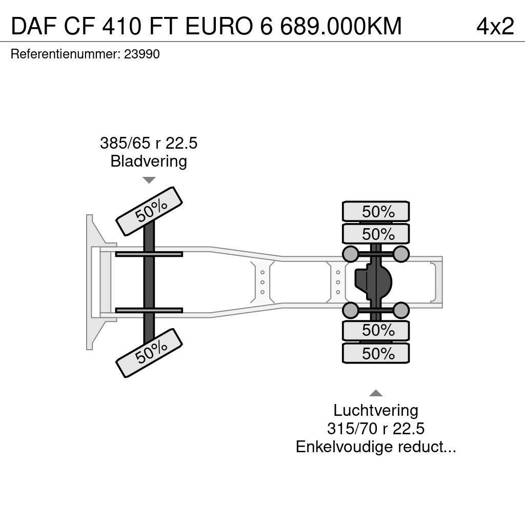DAF CF 410 FT EURO 6 689.000KM Tractor Units