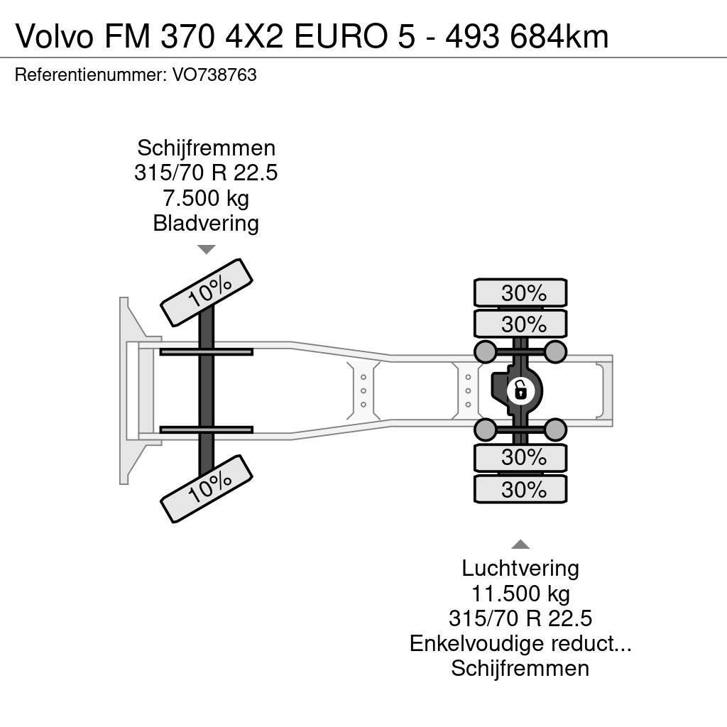 Volvo FM 370 4X2 EURO 5 - 493 684km Sattelzugmaschinen