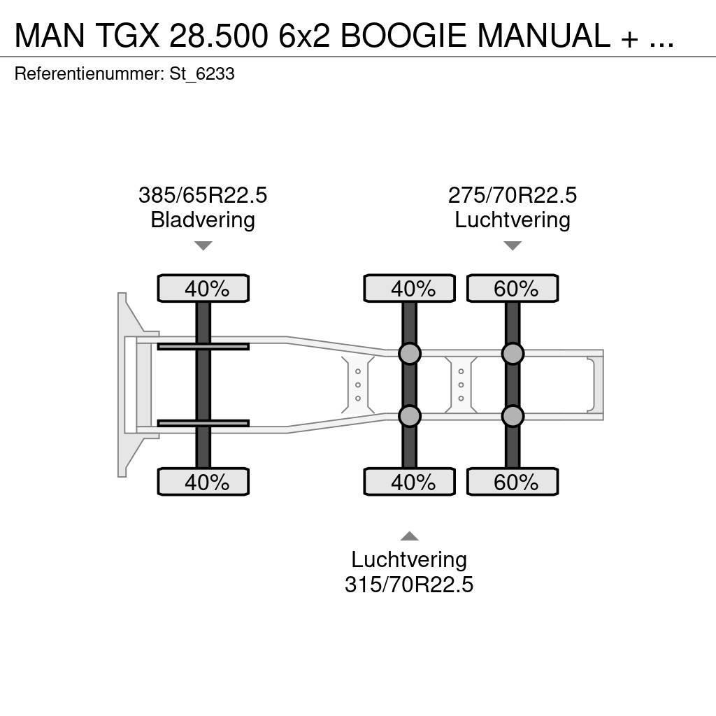 MAN TGX 28.500 6x2 BOOGIE MANUAL + RETARDER Sattelzugmaschinen