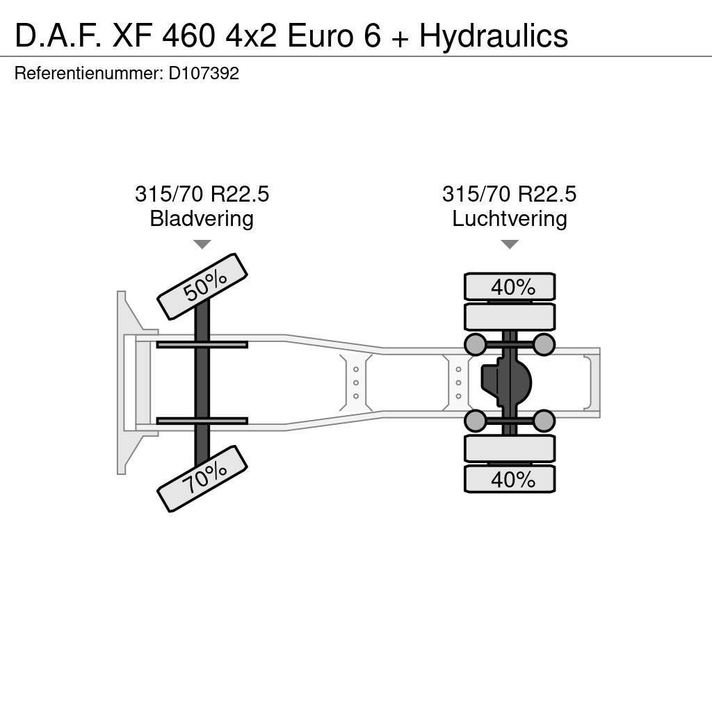 DAF XF 460 4x2 Euro 6 + Hydraulics Sattelzugmaschinen