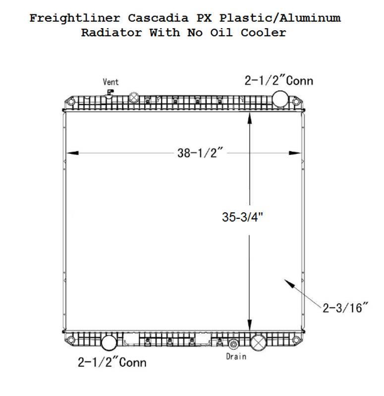 Freightliner Cascadia PX Radiatoren