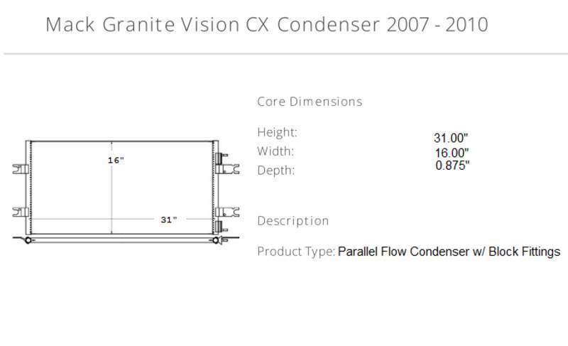 Mack Granite Vision CX Andere Zubehörteile