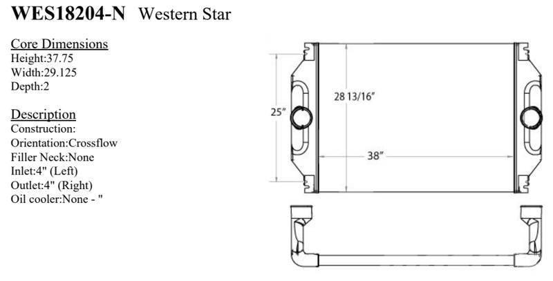 Western Star 4900 Series Radiatoren