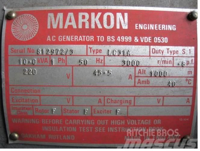  10 kVA Markon Type LC31A Generator Andere Generatoren