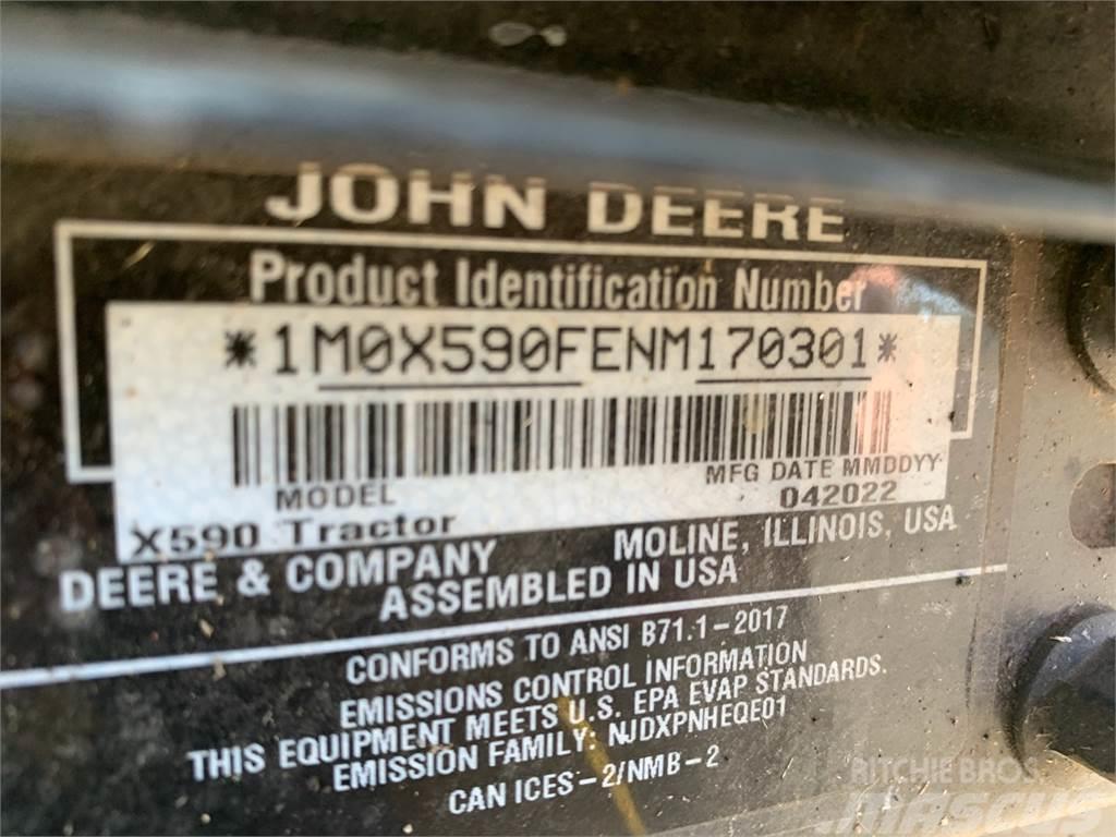 John Deere X590 Kleintraktoren
