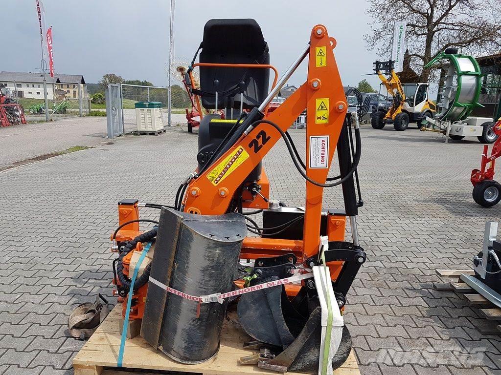  Tifermec TIX 22 Anbaubagger Gebrauchtmaschine 3m R Sonstiges Traktorzubehör