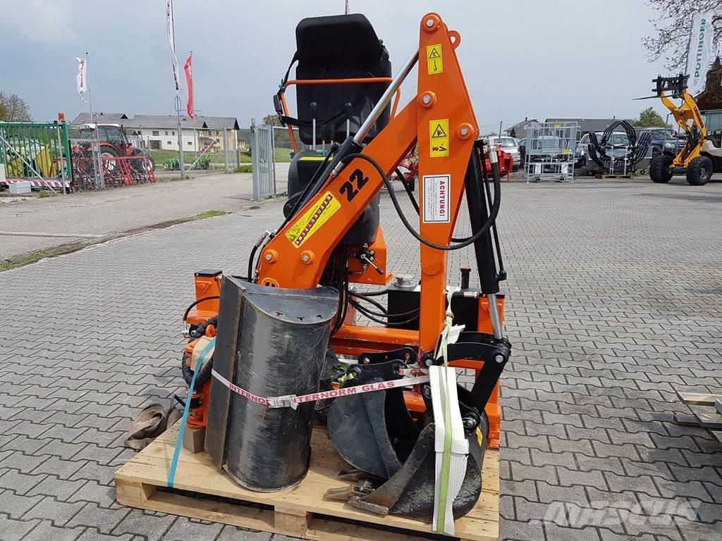  Tifermec TIX 22 Anbaubagger Gebrauchtmaschine 3m R Sonstiges Traktorzubehör