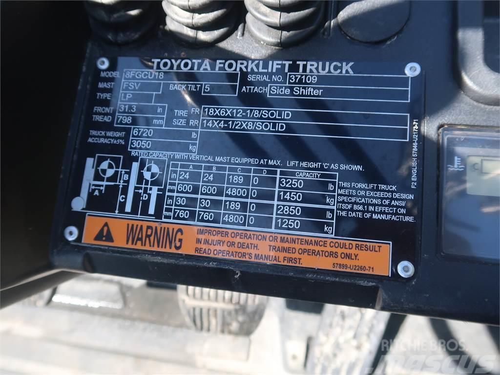 Toyota 8FGCU18 Gas Stapler