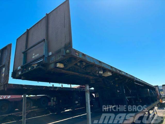 Broshuis Plateu / ausziehbar / Zwangslenkung /27.000 mm Low loader-semi-trailers