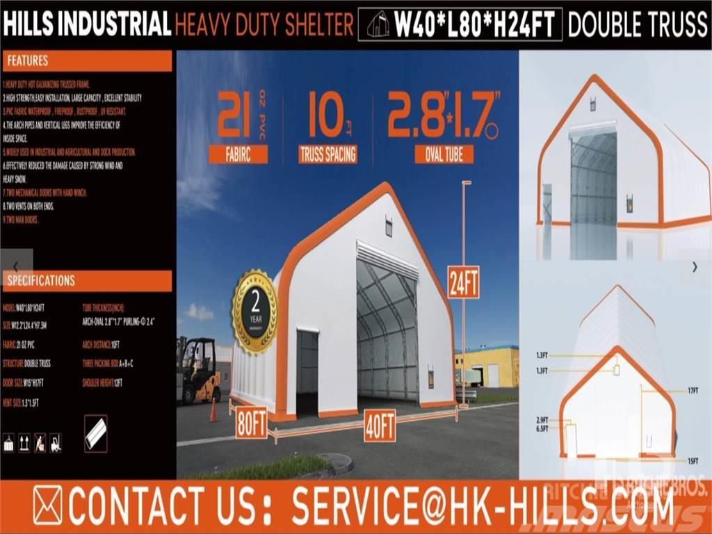  HILLS INDUSTRIAL 80 ft x 40 ft x 24 ft (Unused) Stahlrahmenaufbauten