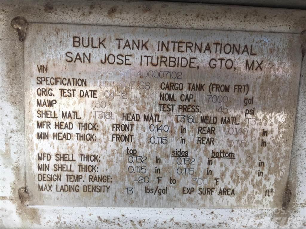  BULK NON-CODE 407 / 7000G / INSULATED Tankanhänger