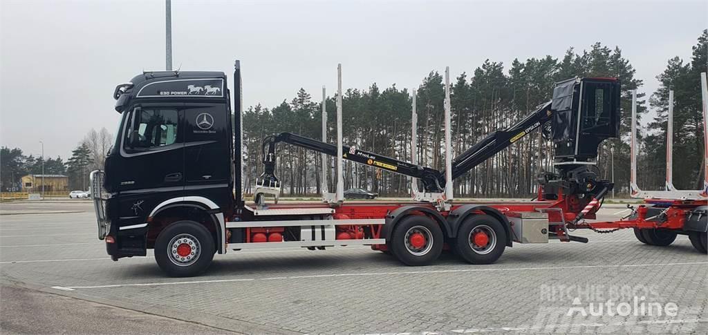 Mercedes-Benz Arocs 2663 Log Transporter Crane CRANE PALFINGER E Holzfahrzeuge