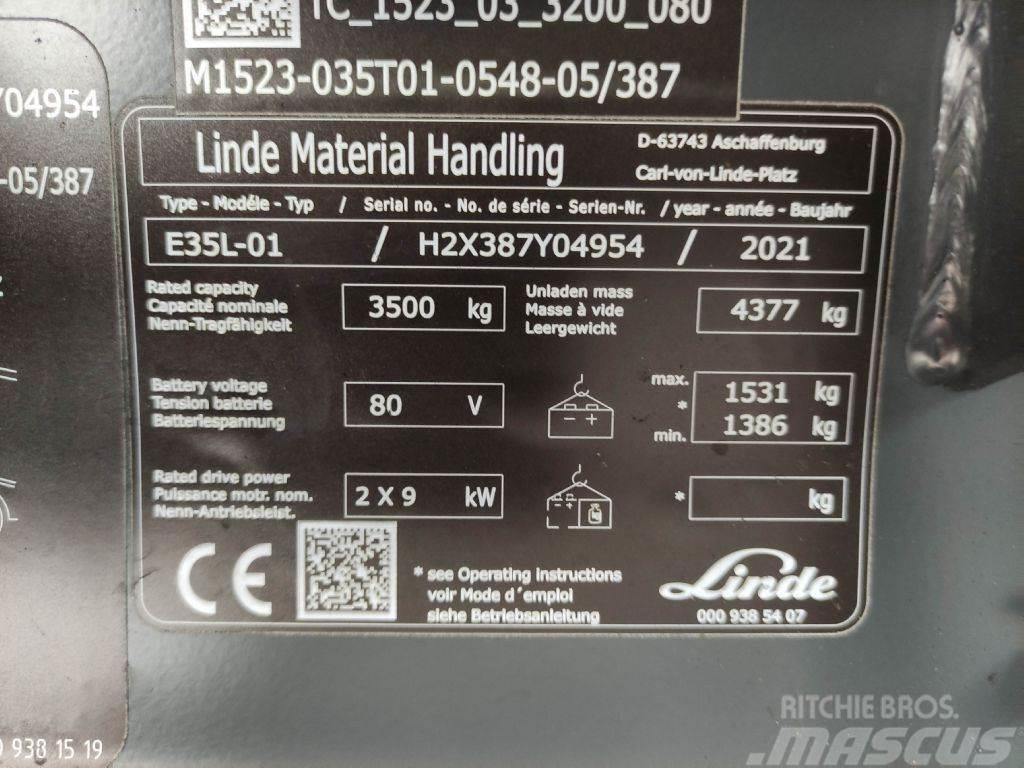 Linde E35L-01-387 Elektro Stapler