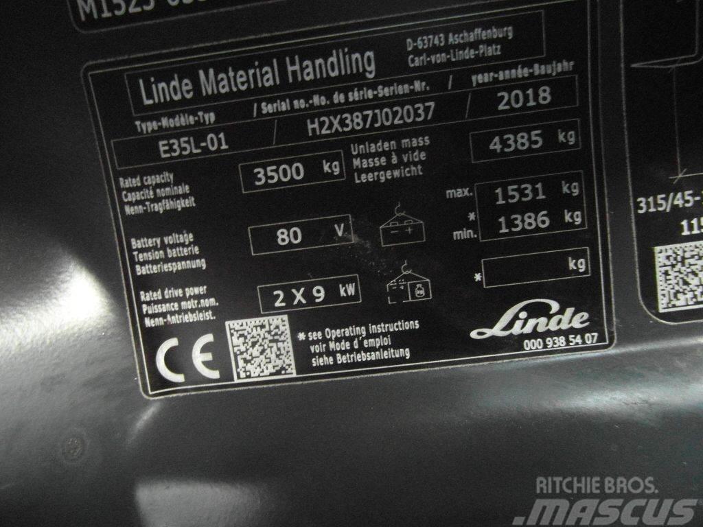 Linde E35L-387-01 Elektro Stapler