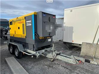 Atlas Copco QAS80 diesel generator/aggegate on trailer