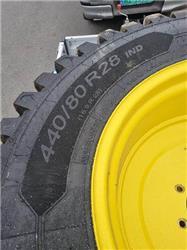 John Deere Hjul par: Michelin Crossgrip 440/80R28 Fakspro Gul