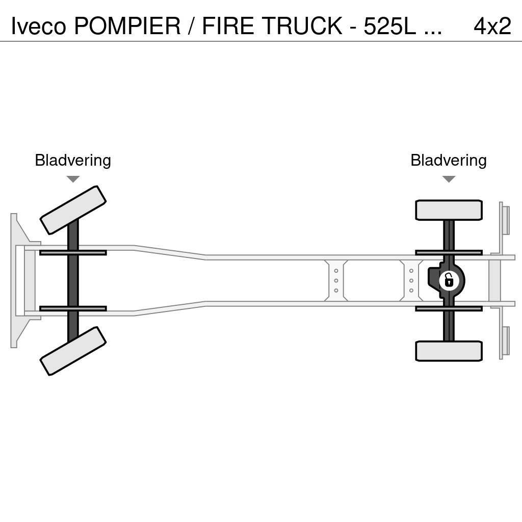 Iveco POMPIER / FIRE TRUCK - 525L TANK - LIGHT TOWER - G Löschfahrzeuge