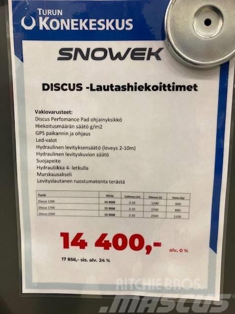 Snowek Discus 1200 Lautashiekoitin 2-10m Sand- und Salzstreuer