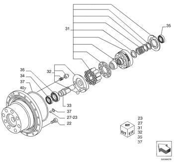 Kobelco - ax - 71470981 Getriebe