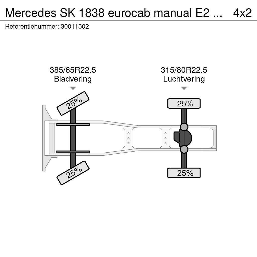 Mercedes-Benz SK 1838 eurocab manual E2 om442 Sattelzugmaschinen