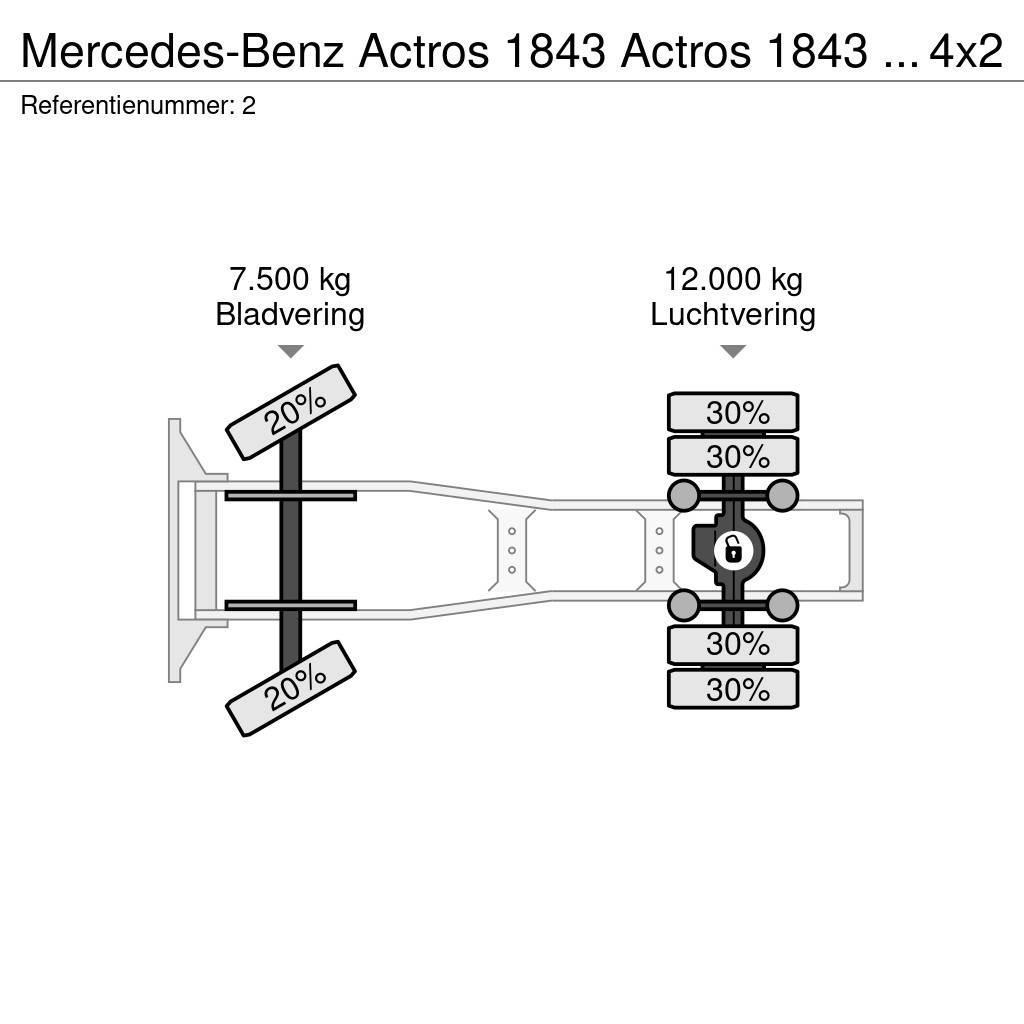 Mercedes-Benz Actros 1843 Actros 1843 ADR 4x2 RETARDER Sattelzugmaschinen