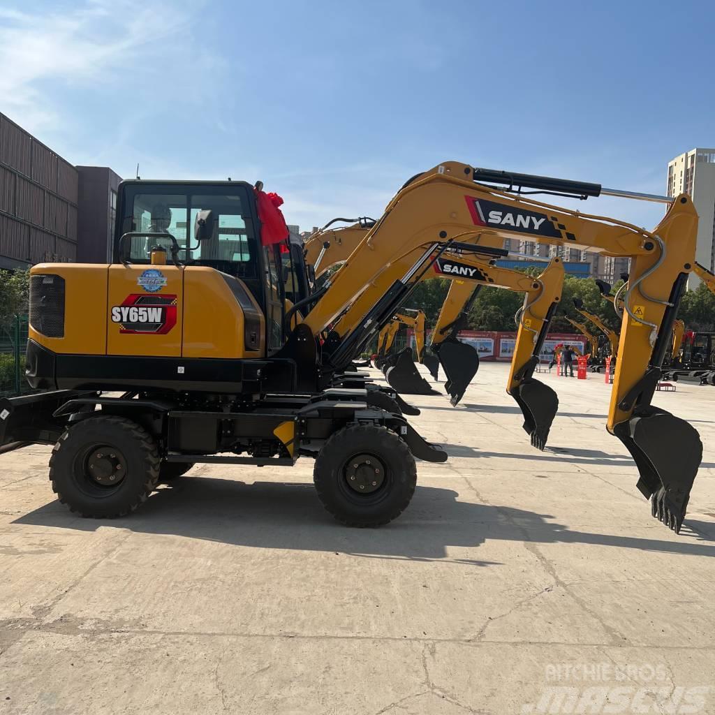 Sany SY 65 W Wheeled Excavator Mobilbagger