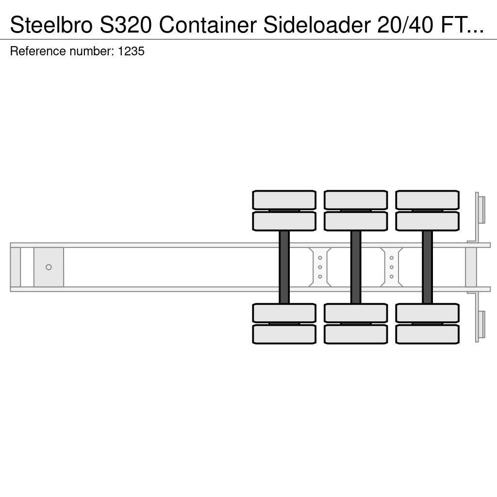 Steelbro S320 Container Sideloader 20/40 FT Remote 3 Axle 1 Containerauflieger