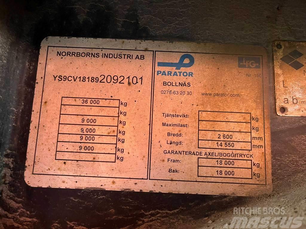 Parator CV 18-18 VECTOR 1850 / BOX L=12332 mm Kühlanhänger