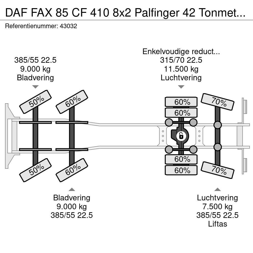 DAF FAX 85 CF 410 8x2 Palfinger 42 Tonmeter laadkraan All-Terrain-Krane