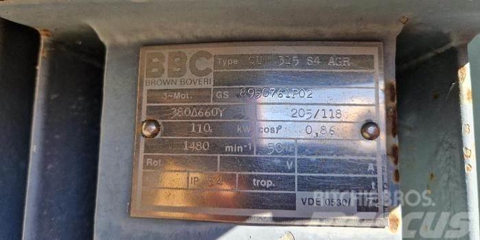 BBC Brown Boveri 110kW Elektromotor Motoren