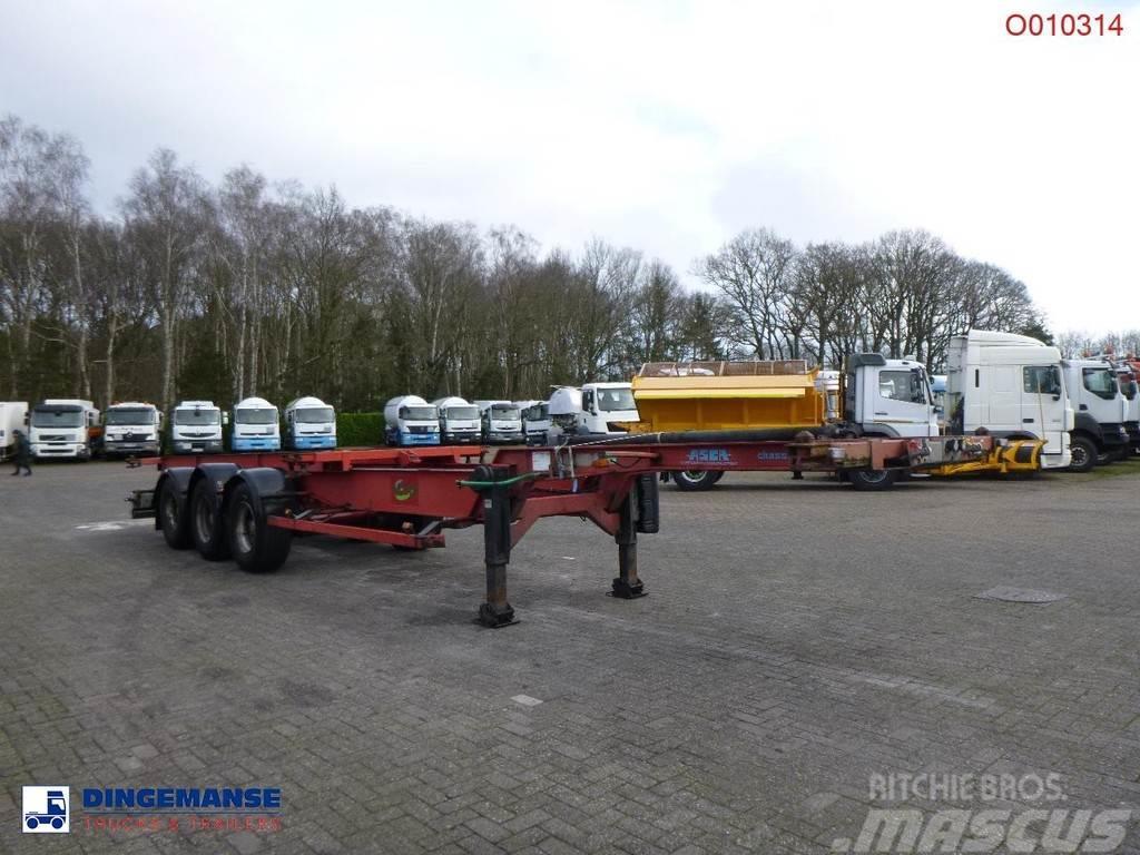 Asca 3-axle container trailer Containerauflieger