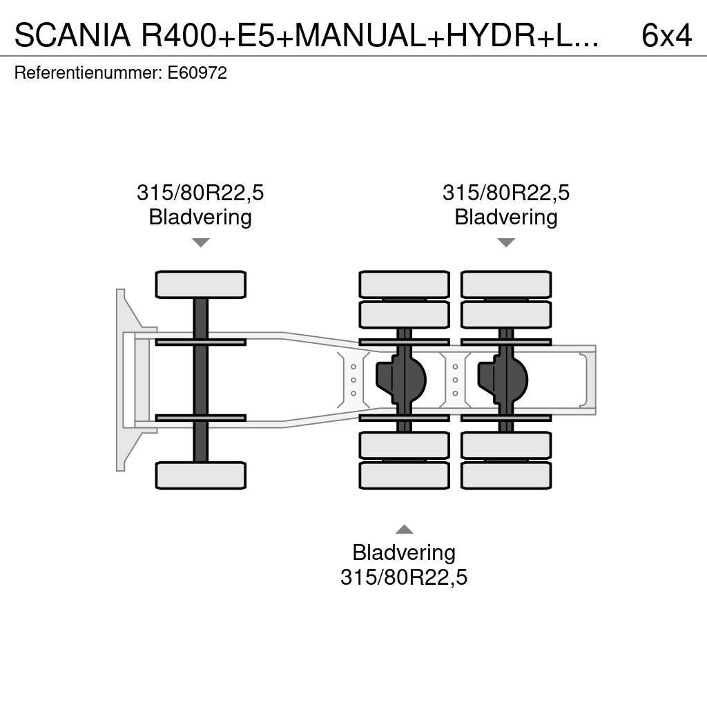 Scania R400+E5+MANUAL+HYDR+LAMES/BLAD Sattelzugmaschinen