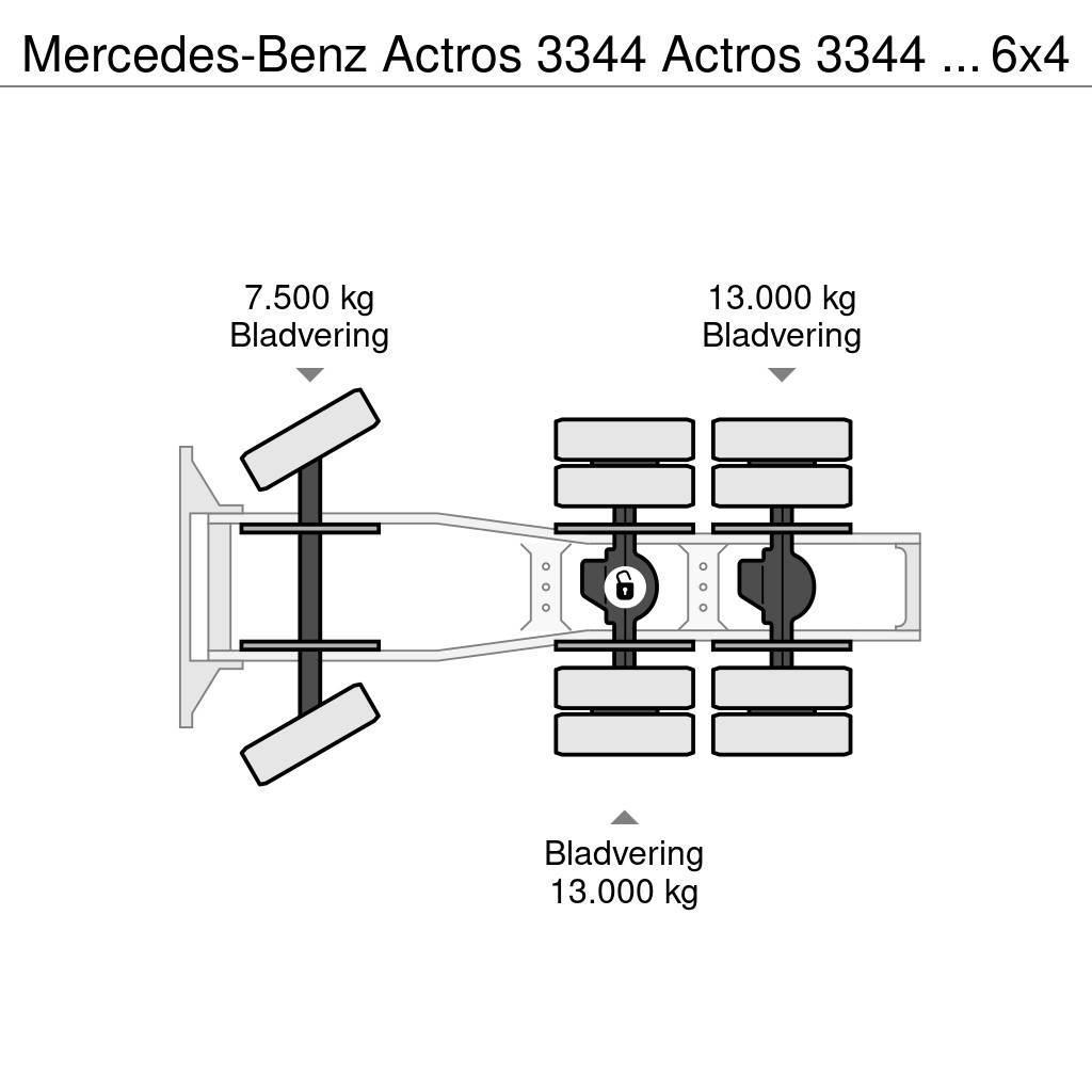 Mercedes-Benz Actros 3344 Actros 3344 Kipphydraulik 6x4 33Ton Sattelzugmaschinen