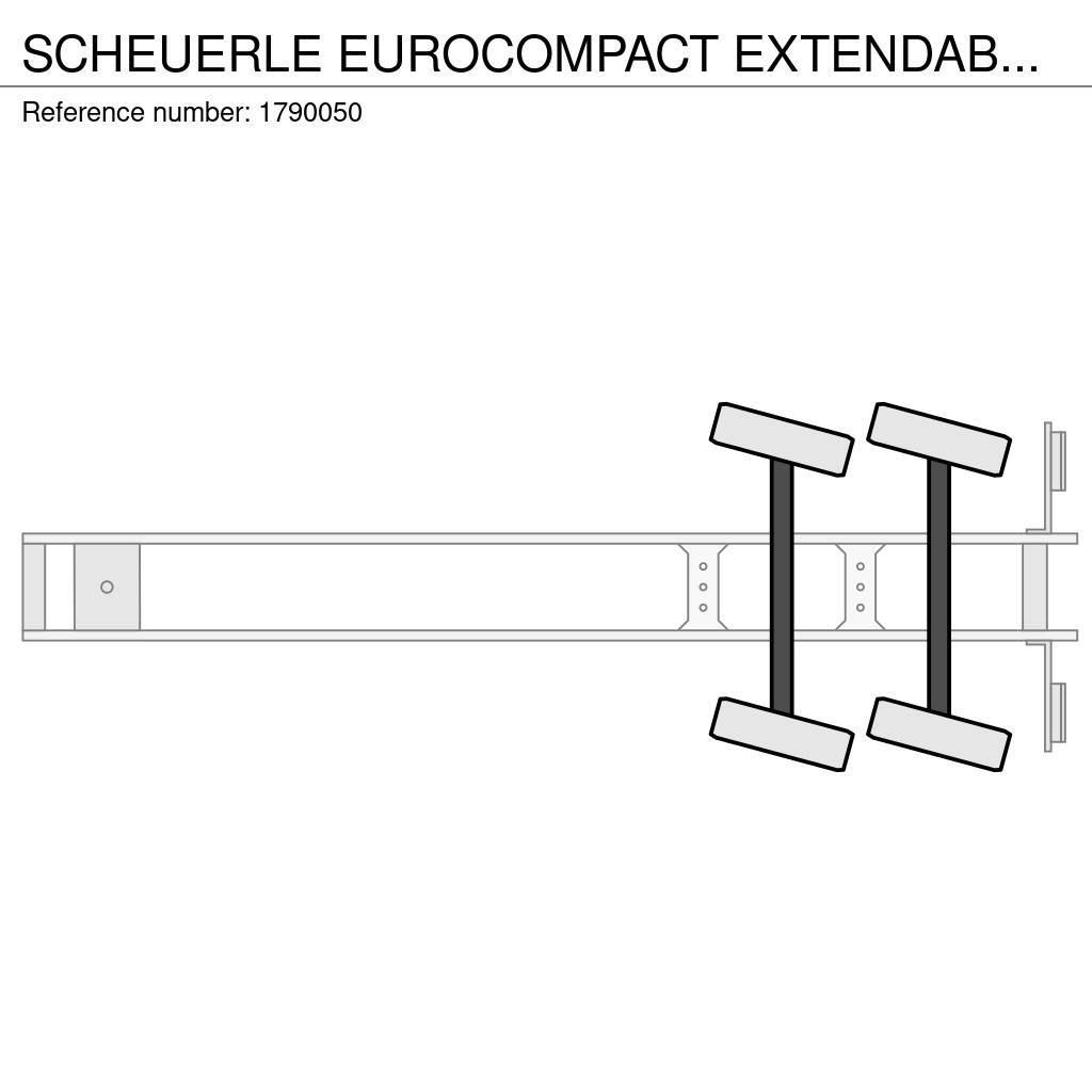 Scheuerle EUROCOMPACT EXTENDABLE DIEPLADER/TIEFLADER/LOWLOAD Tieflader-Auflieger