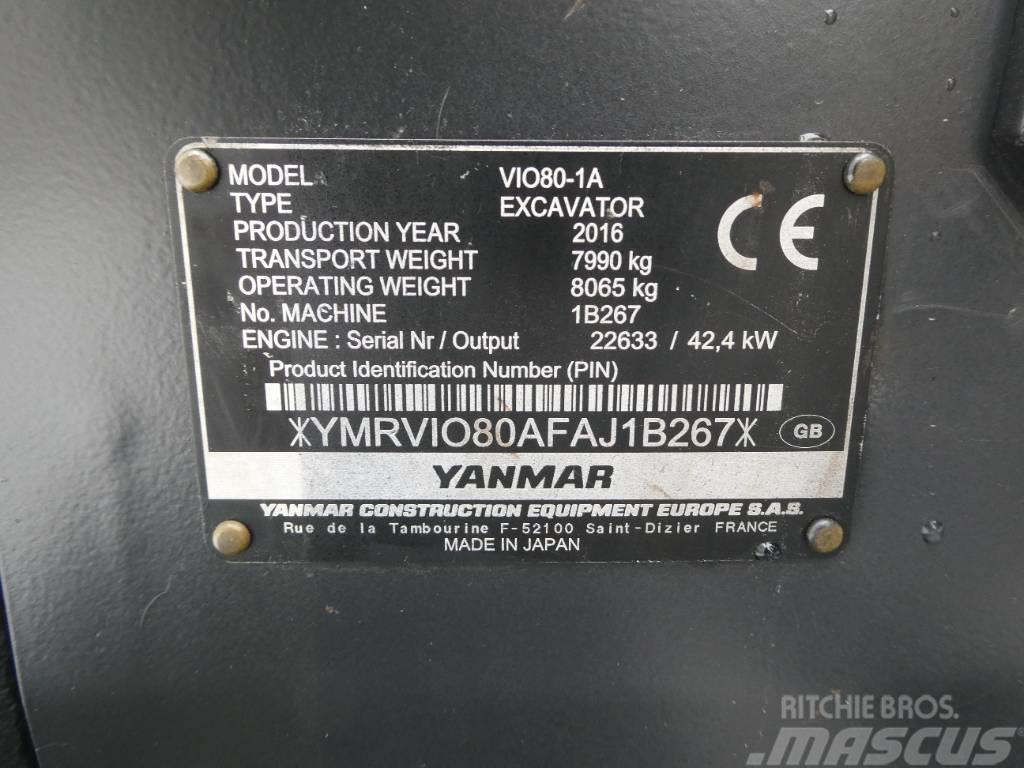 Yanmar Vio 80-1A Midibagger  7t - 12t