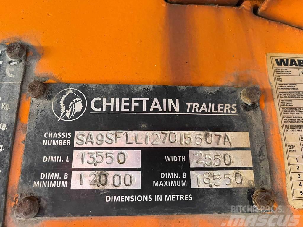Chieftain SFLL 1270 PLATFORM L=9315 mm Tieflader-Auflieger