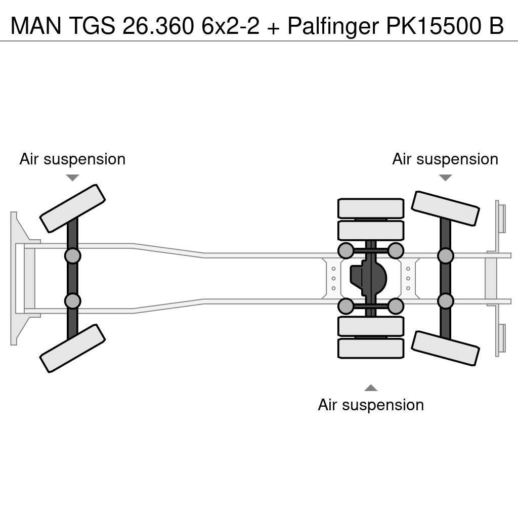 MAN TGS 26.360 6x2-2 + Palfinger PK15500 B All-Terrain-Krane
