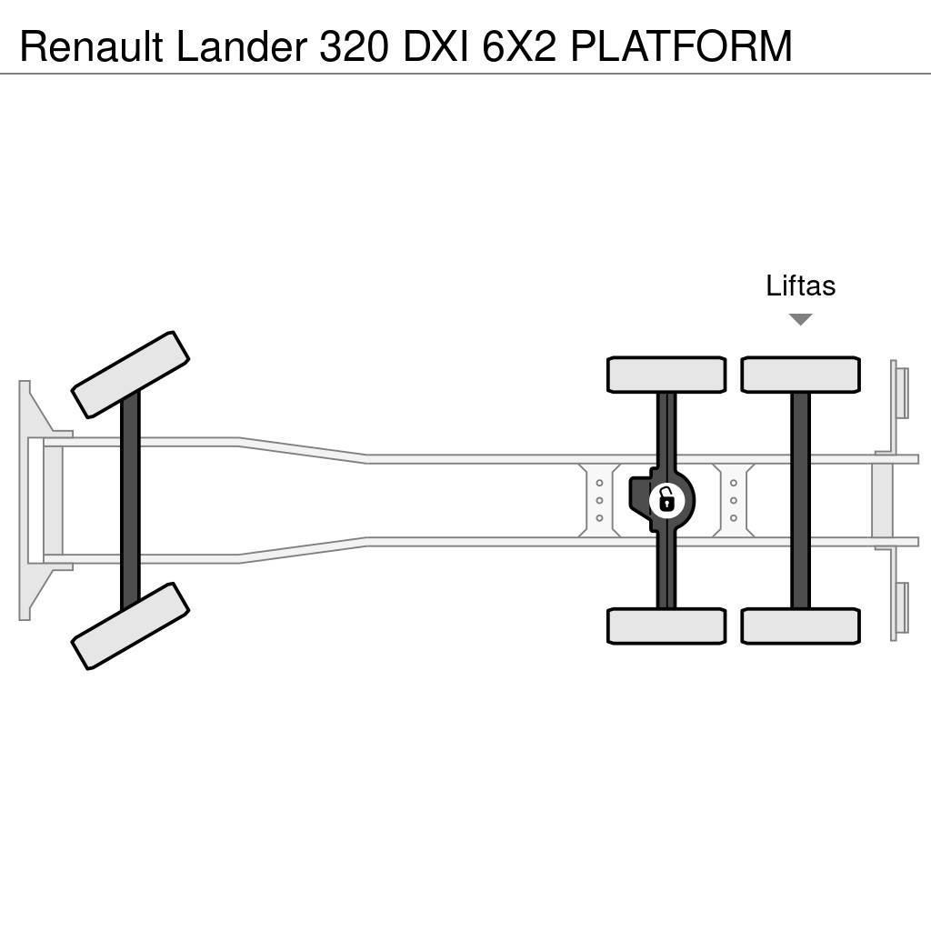 Renault Lander 320 DXI 6X2 PLATFORM Pritschenwagen/Pritschenwagen mit Seitenklappe