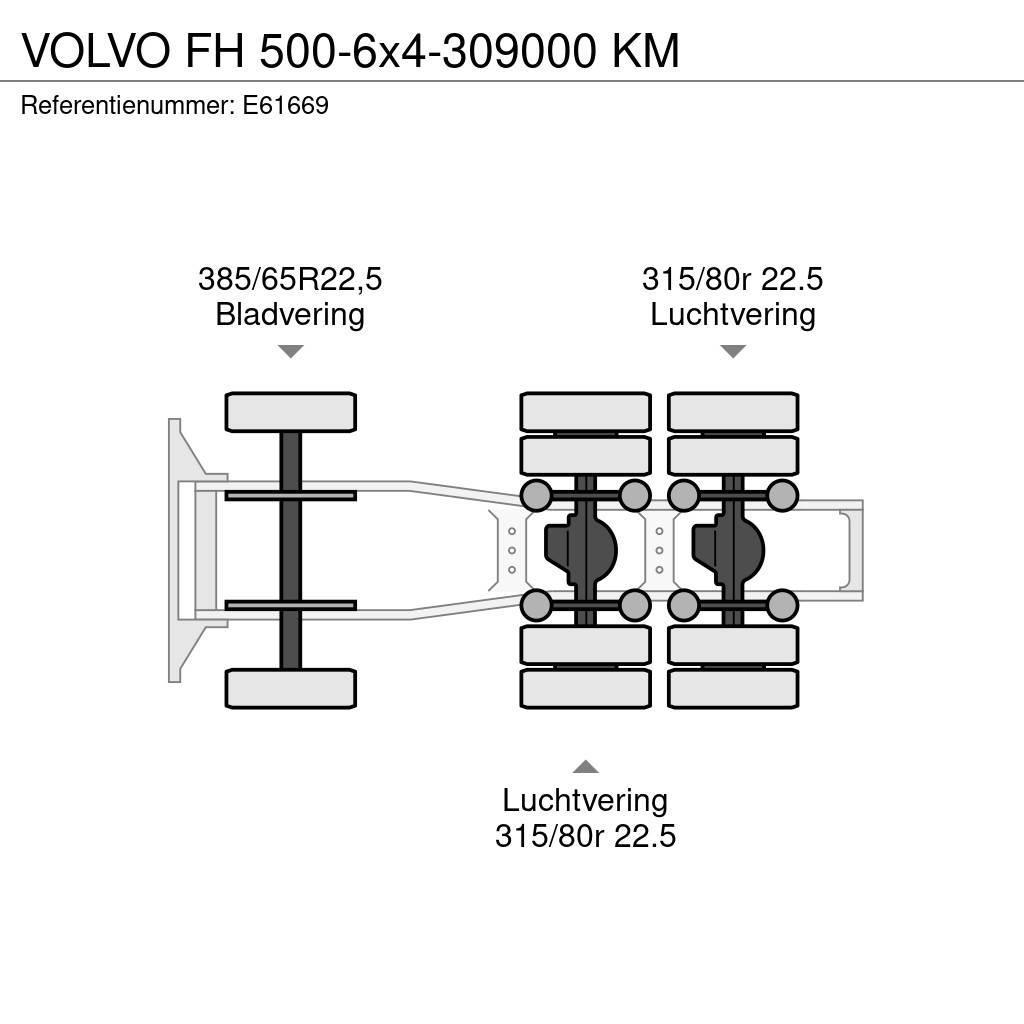 Volvo FH 500-6x4-309000 KM Sattelzugmaschinen