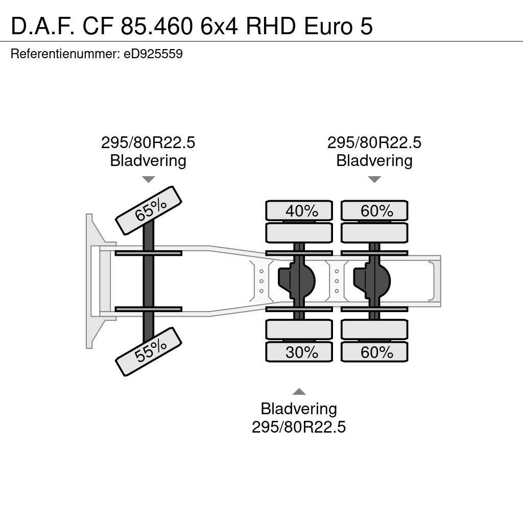 DAF CF 85.460 6x4 RHD Euro 5 Sattelzugmaschinen