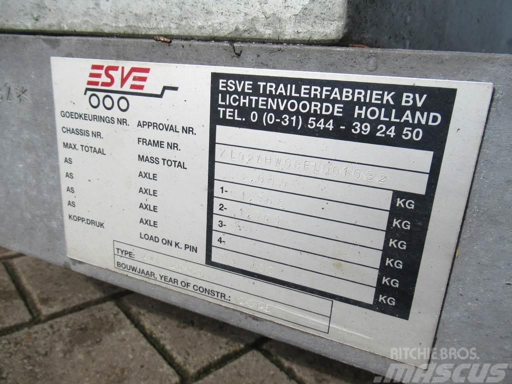  E.S.V.E AWK 2000 Kipper Gesloten Vloeistof Contain Anhänger-Kastenaufbau