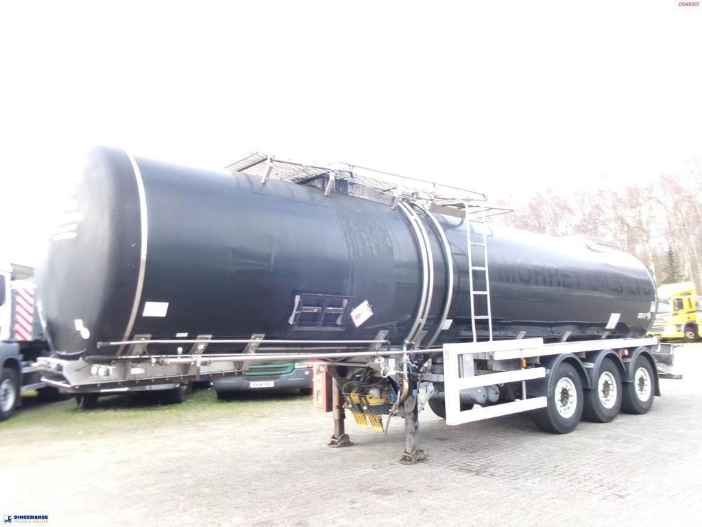 Crossland Bitumen tank inox 33 m3 / 1 comp + compressor + st Tankauflieger