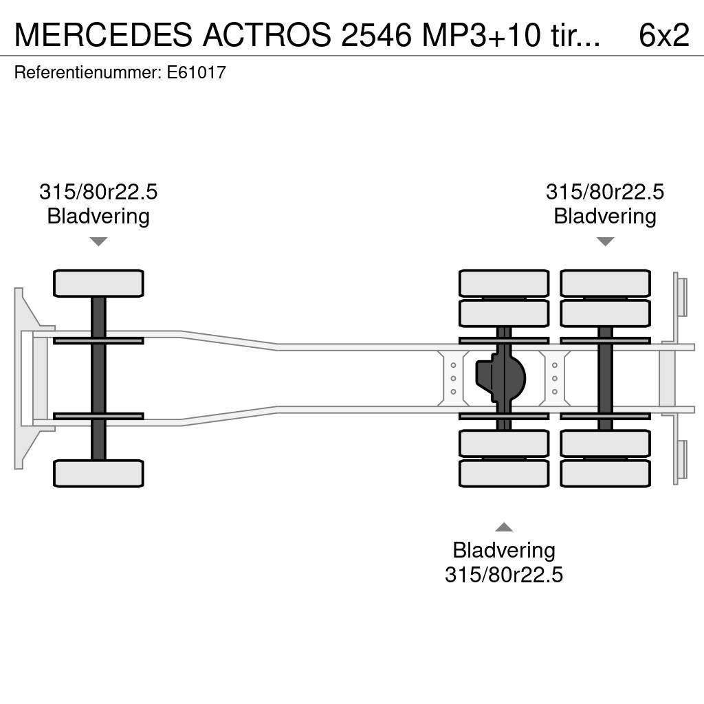 Mercedes-Benz ACTROS 2546 MP3+10 tires/pneus Containerwagen