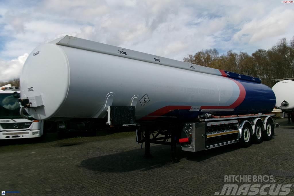 LAG Fuel tank alu 44.5 m3 / 6 comp + pump Tankauflieger