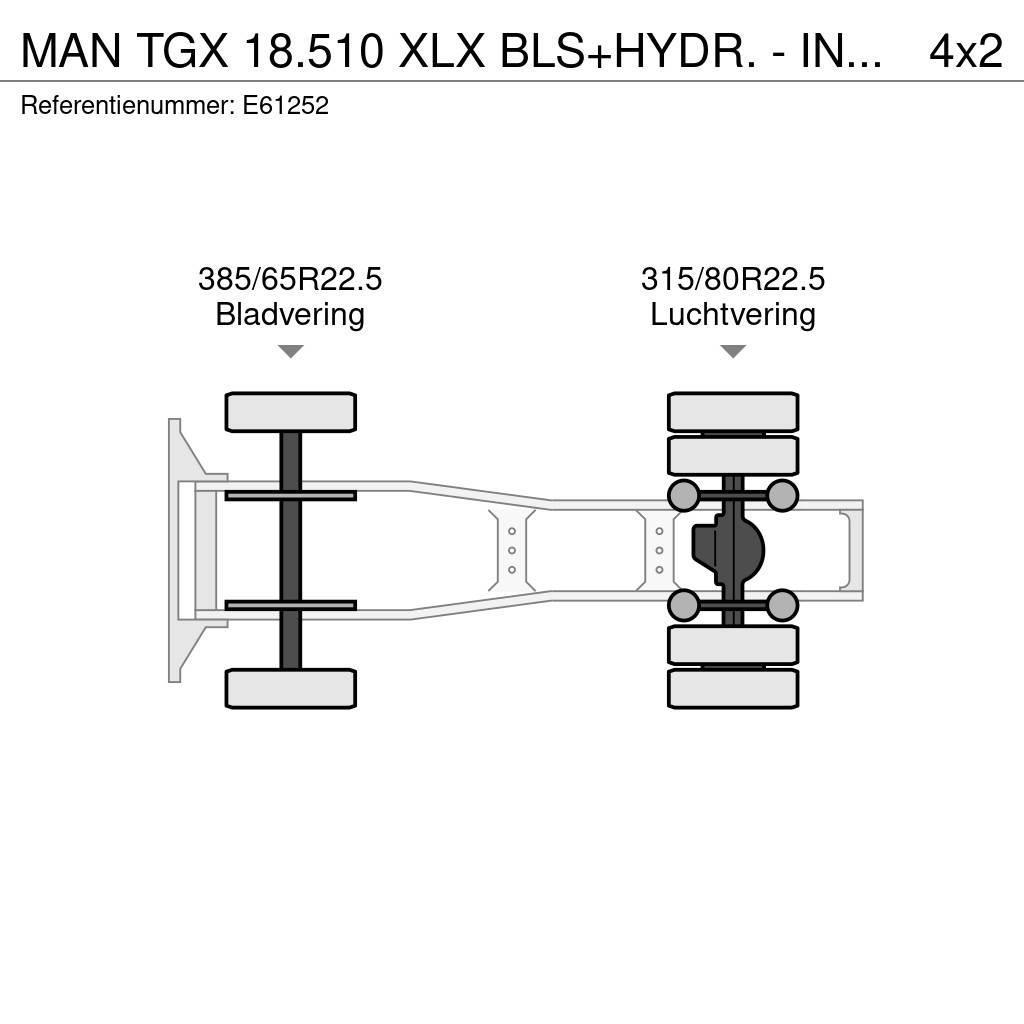 MAN TGX 18.510 XLX BLS+HYDR. - INTARDER Sattelzugmaschinen